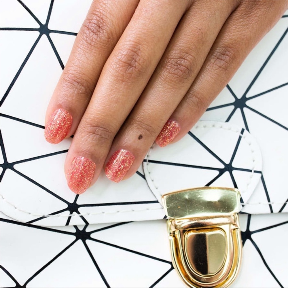 *Retired* Color Street: Seattle Royale | Copper Gold Glitter Orange Fall Autumn - Picture 9 of 14